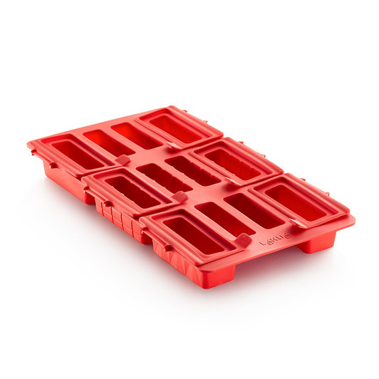 Lekue 8 Inch Square Silicone Cake Pan, Red