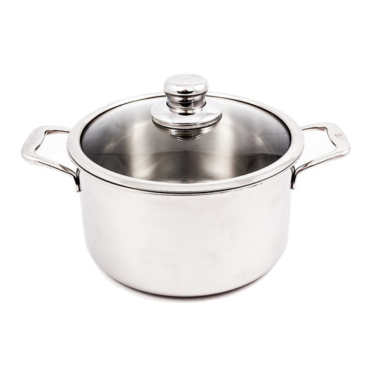 Premier 3-ply Clad Stainless Steel Kadai 24 cm - Diamond Trading Inc