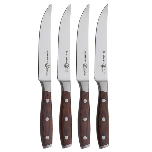 Messermeister Avanta Fine Edge 4 Piece Pakkawood Steak Knife Set