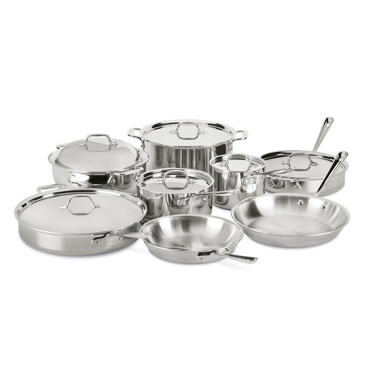 All-Clad Stainless Steel 14-Piece Cookware Set