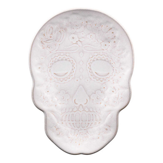 Fiesta Skull and Vine Embossed Plate