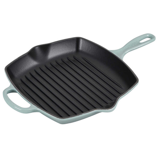 https://cdn11.bigcommerce.com/s-hccytny0od/images/stencil/532x532/products/4953/21099/Le_Creuset_Cast_Iron_Signature_Square_Skillet_Grill_in_Sea_Salt__85128.1660586840.jpg?c=2