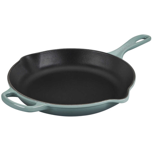 Le Creuset Cast Iron Signature Skillet in Sea Salt
