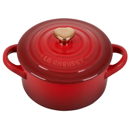 Le Creuset Mini Round Cocotte With Heart Knob
