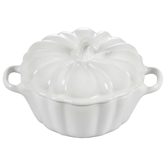 Le Creuset Petite Pumpkin Cocotte in White