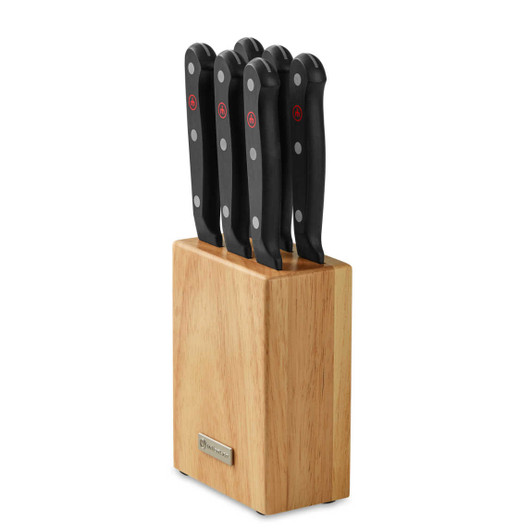 Wusthof Gourmet 10-Piece Acacia Knife Block Set at Swiss Knife Shop