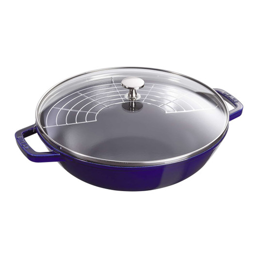 Staub 2.9 qt Cast Iron Daily Pan | Dark Blue