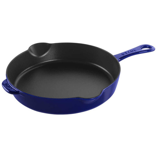 Staub Cast Iron Traditional Deep Skillet in Dark Blue