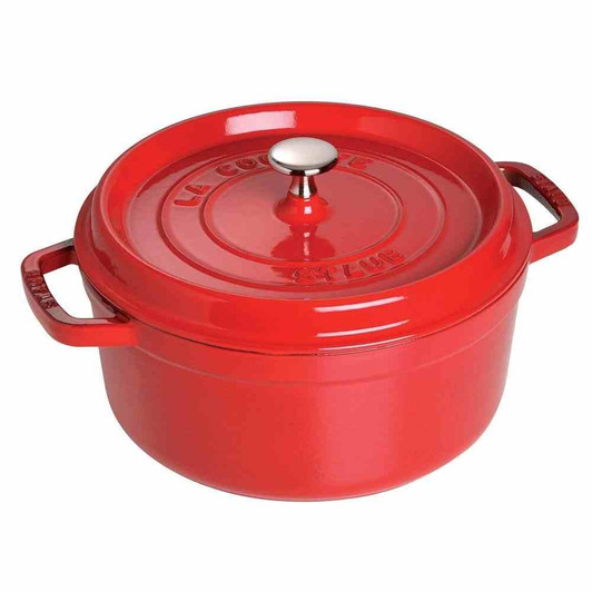 Staub Cast Iron Round Cocotte in Cherry
