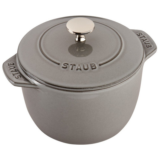 Staub Cast Iron Petite French Oven in Graphite Grey