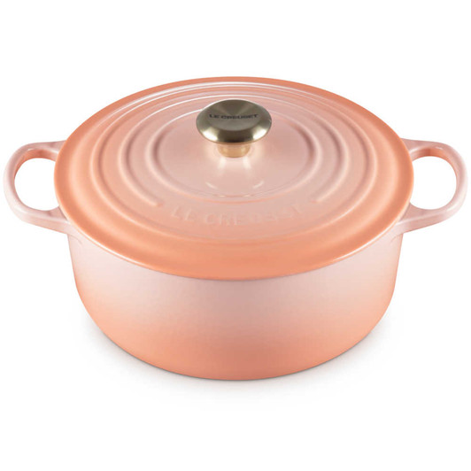 Le Creuset Cast Iron Round Dutch Oven in Pêche