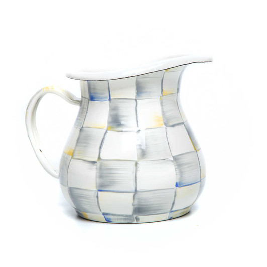 MacKenzie-Childs Sterling Check Creamer