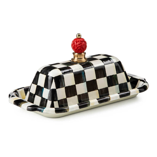 MacKenzie-Childs Courtly Check Butter Box
