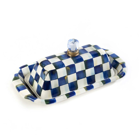 MacKenzie-Childs Royal Check Butter Box