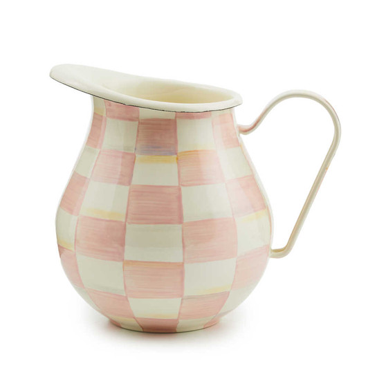MacKenzie-Childs Rosy Check Pitcher