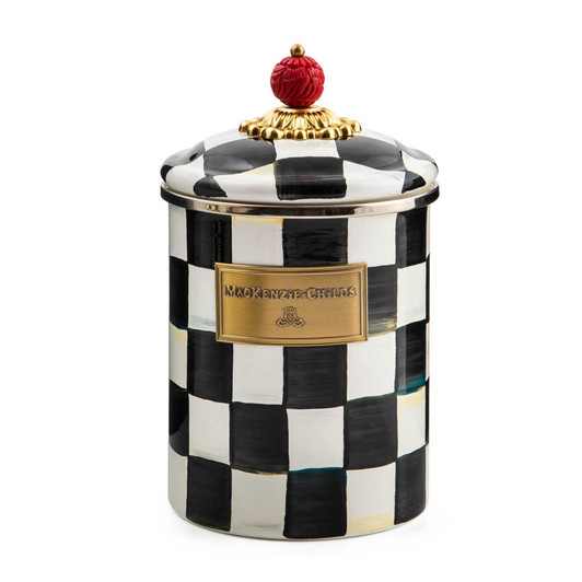 MacKenzie-Childs Courtly Check Medium Canister