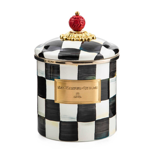 MacKenzie-Childs Courtly Check Small Canister