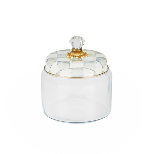 MacKenzie-Childs Sterling Check Medium Kitchen Canister