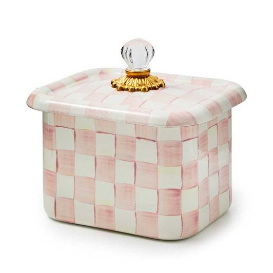 MacKenzie-Childs Rosy Check Recipe Box
