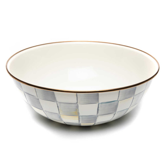 MacKenzie-Childs Sterling Check Extra Large Everyday Bowl