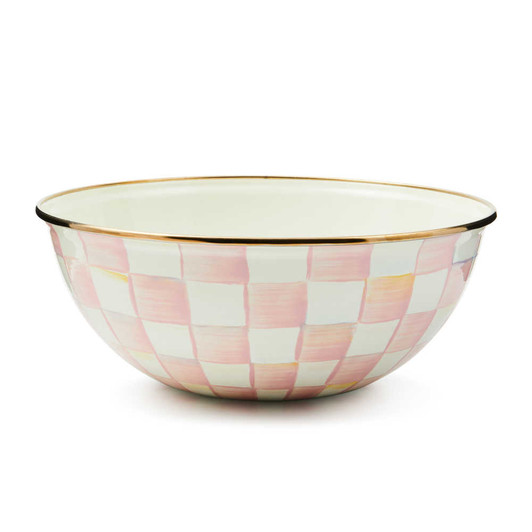 MacKenzie-Childs Rosy Check Medium Everyday Bowl