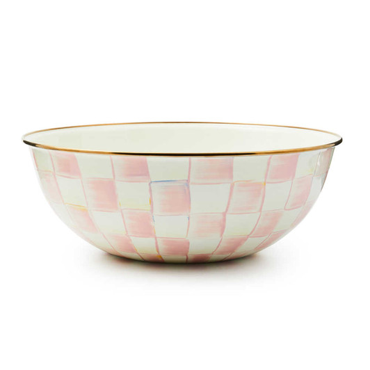 MacKenzie-Childs Rosy Check Extra Large Everyday Bowl