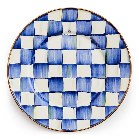MacKenzie-Childs Royal Check Salad/Dessert Plate