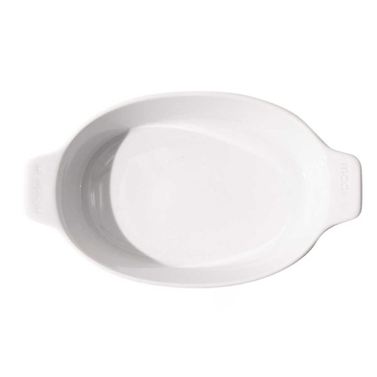 Made In Oval Gratin Baking Dish in White