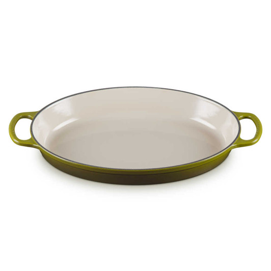 Le Creuset Cast Iron Signature Oval Baker in Olive