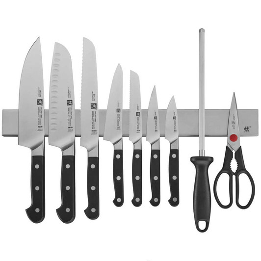 Zwilling Pro 10-Piece Knife Set With Magnetic Bar