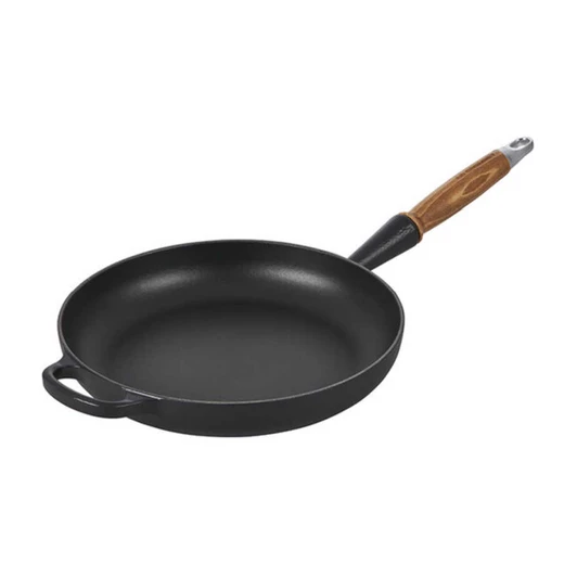 Le Creuset Alpine Wood Handle Fry Pan in Licorice