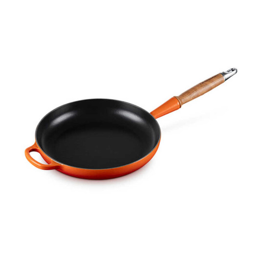 Le Creuset Alpine Wood Handle Fry Pan in Flame