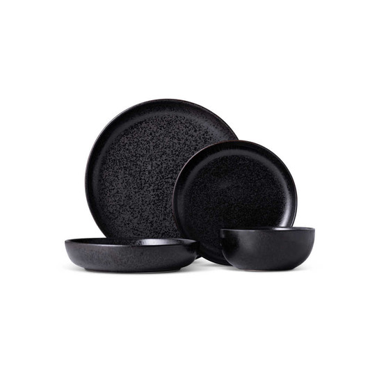 Fortessa Sound 16-Piece Dinnerware Set in Midnight