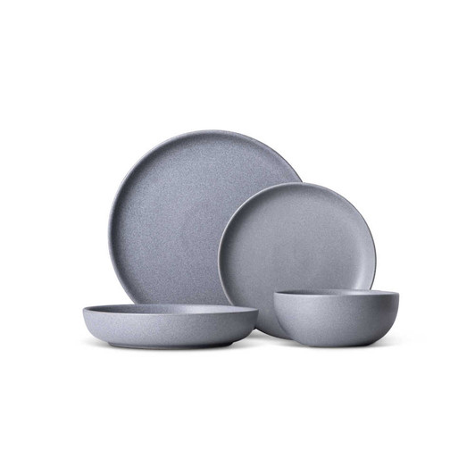 Fortessa Sound 16-Piece Dinnerware Set in Cement