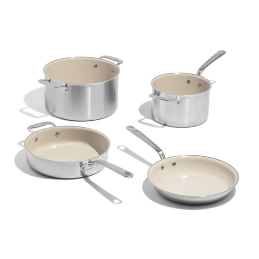 Made In CeramiClad 7-Piece Cookware Set