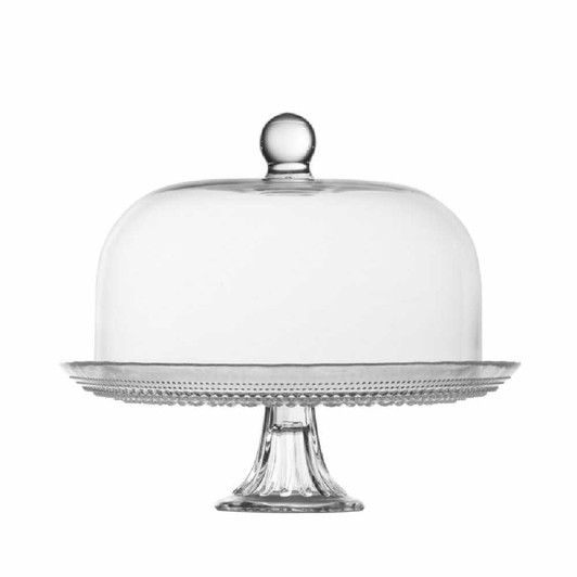 Fortessa Jupiter Large Cake Stand and Dome Set in Clear