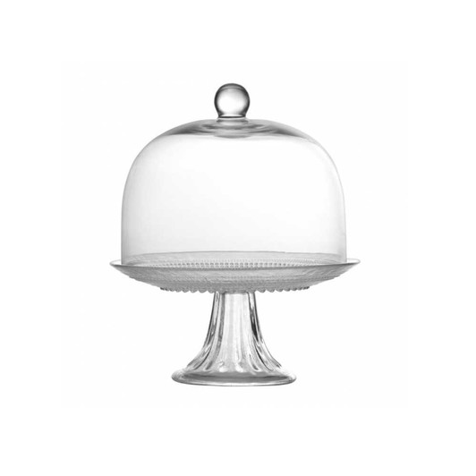 Fortessa Jupiter Small Cake Stand and Dome Set in Clear