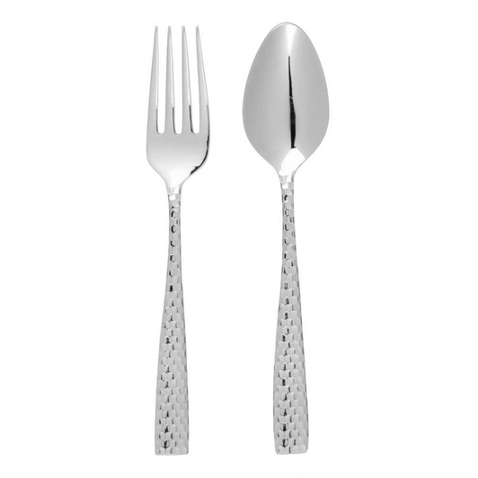 Fortessa Lucca Faceted 2-Piece Serving Set