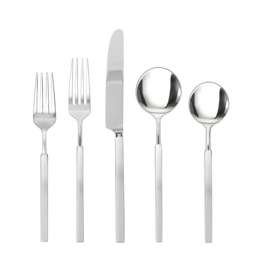 Fortessa Jaxson Brushed Stainless Flatware Set