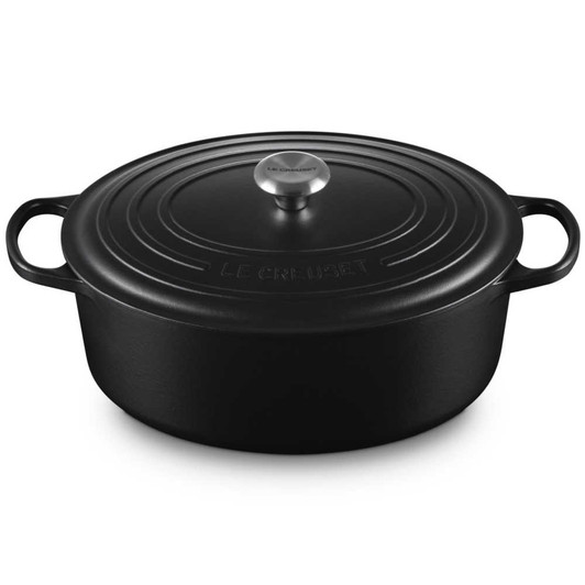Le Creuset Cast Iron Oval Dutch Oven in Licorice