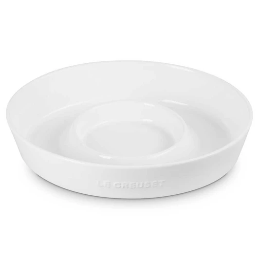 Le Creuset Signature Oval Chip and Dip Platter in White