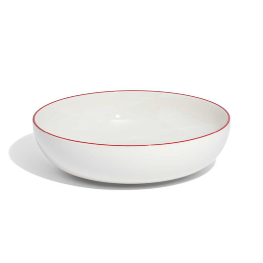 Made In Serving Bowl With Red Rim