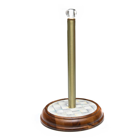 MacKenzie-Childs Sterling Check Paper Towel Holder