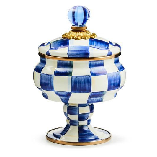 MacKenzie-Childs Royal Check Curiosity Pot