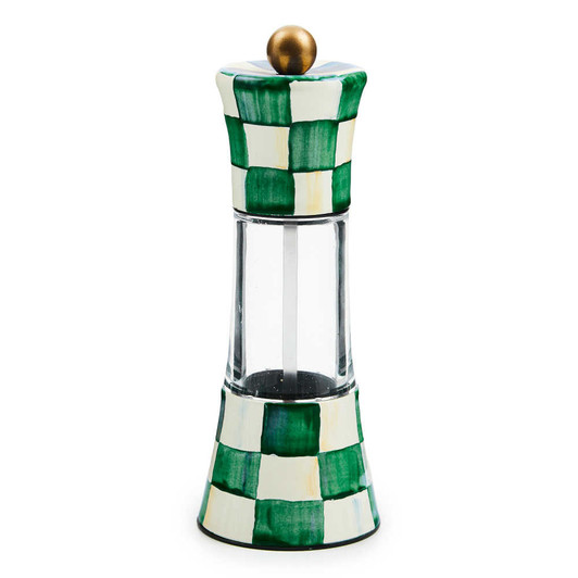MacKenzie-Childs Emerald Check Grinder