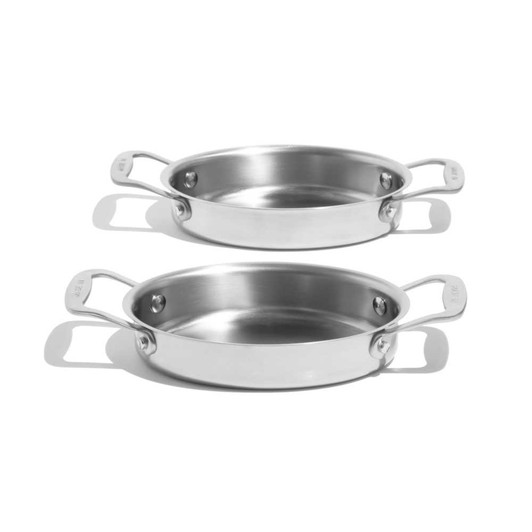 Made In Stainless Steel Oval Gratin Set