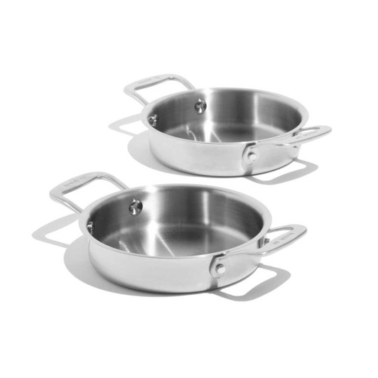 Made In Stainless Steel Round Gratin Set