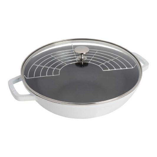 Staub Cast Iron Perfect Pan in White