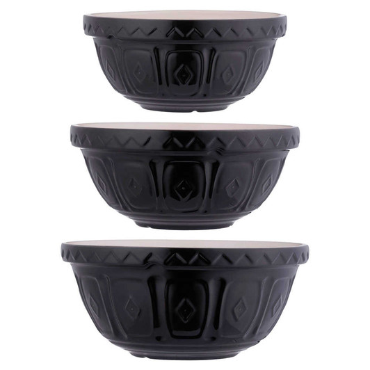 Mason Cash Color Mix Black Mixing Bowl Set