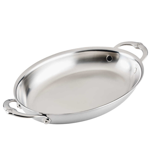 Hestan Stainless Steel Medium Oval Au Gratin